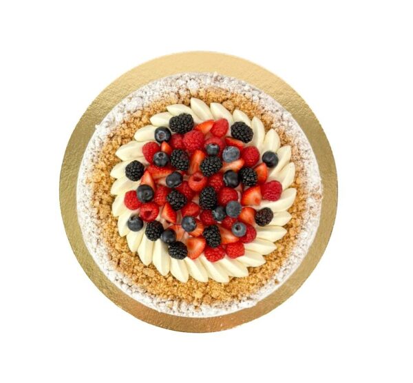 Vanilla Fruit Crumble Tart - C&C