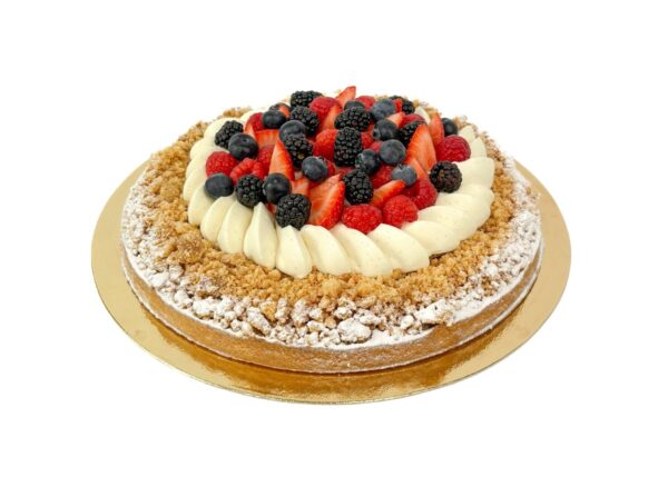 Vanilla Fruit Crumble Tart - C&C