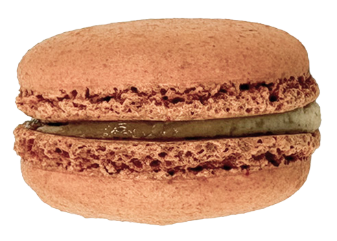 Spice pumpkin macaron