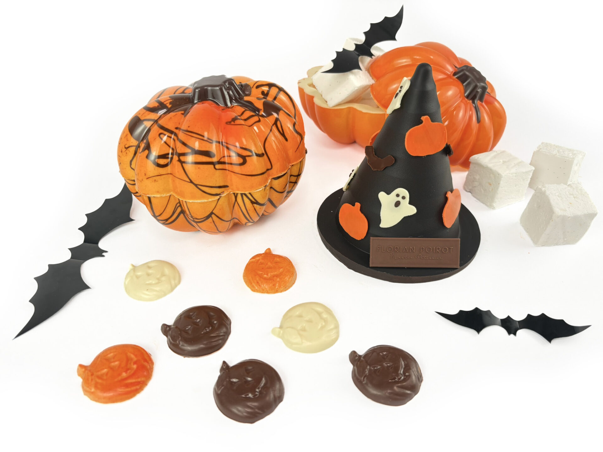 Halloween collection chocolate figurines created specially for click and collect by Florian Poirot