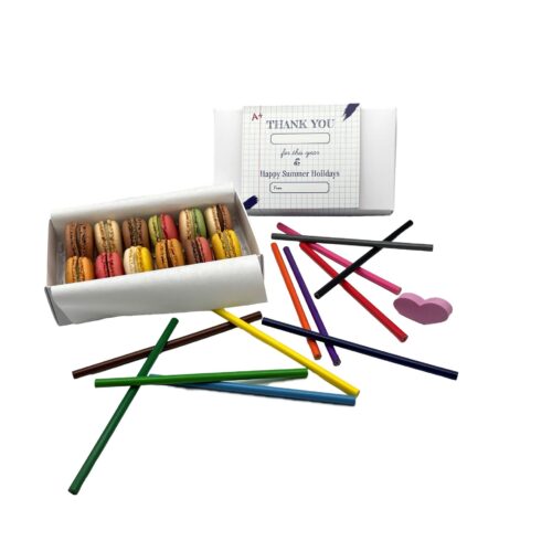 Teacher's Gift - Box of 12 Macarons C&C