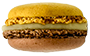 Almond amaretto macaron featuring toasted almond flavour